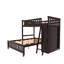 Lit superposé simple en bois avec six tiroirs Ekansh-1240443801