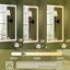 Surface ou encastré moderne armoire à pharmacie sans cadre à DEL à intensité variable avec miroir