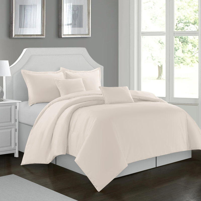 Cathyjo Super Soft Microfibre Reversible 200 TC Plain Duvet Cover Set with Cases, Super King Duvet Cover + 2 King Pillowcases