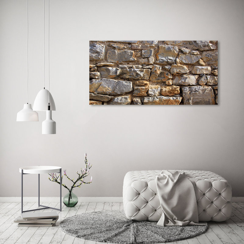 A Stone Wall - Wrapped Canvas Print