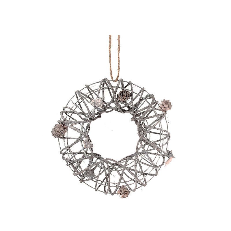 Couronne de rotin 14 po Glitter