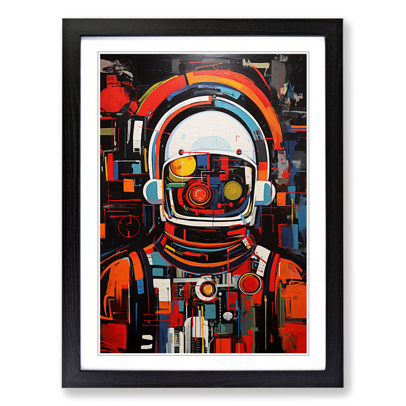 Single Picture Frame Print on Wood, Black Framed, 64cm H x 46cm W