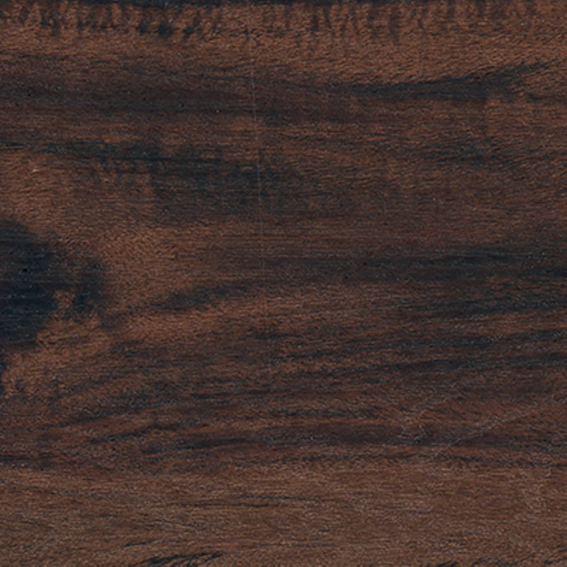 Plancher en vinyle de luxe brossé Midnight Walnut 6 po x 48 po 2 mm, Noyer de minuit, 6MIL