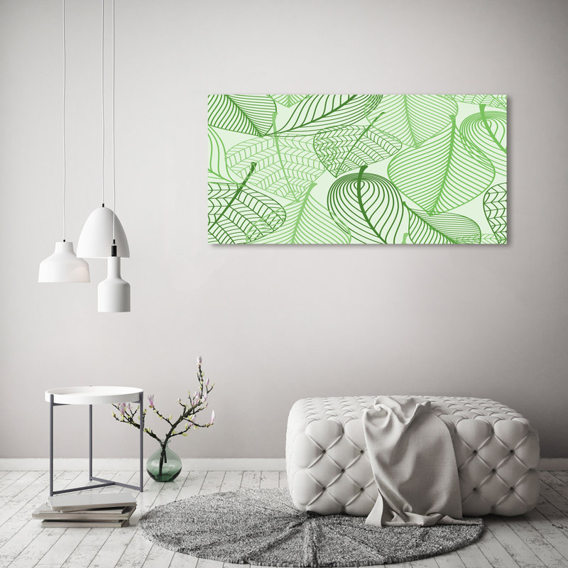 Leaves Pattern - Wrapped Canvas Print