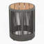 Ensemble de table rustique industrielle de 2, table basse et table d'appoint avec design en corde tissée, ensemble de table moderne et fonctionnel pour le salon et la maison - gris corde-1043680735