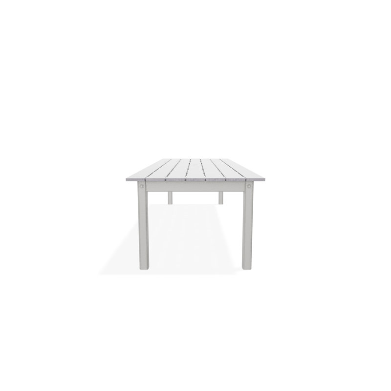 Outdoor Rectangular Dining Table, Gray/Snow