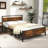 Bed Frame With Wooden Headboard And Footboard Under-bed Storag-1775513014