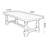 Walnut Rectangular Solid Wood Dining Table-12507744