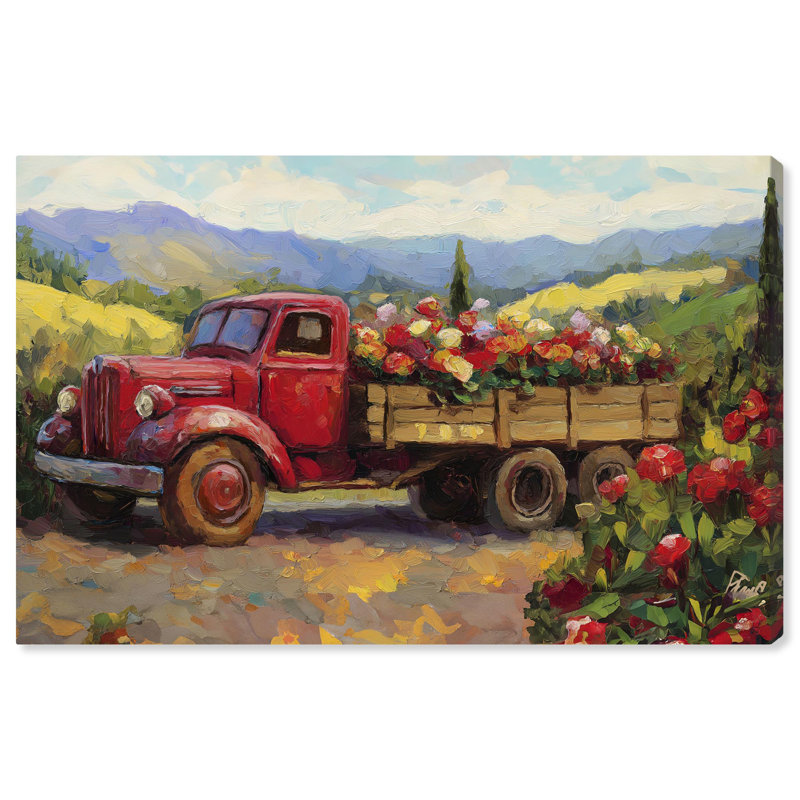 Fleurs en transit II, impressions sur toile par Art Remedy, H 16 po x l 24 po, Toile tendue avec châssis