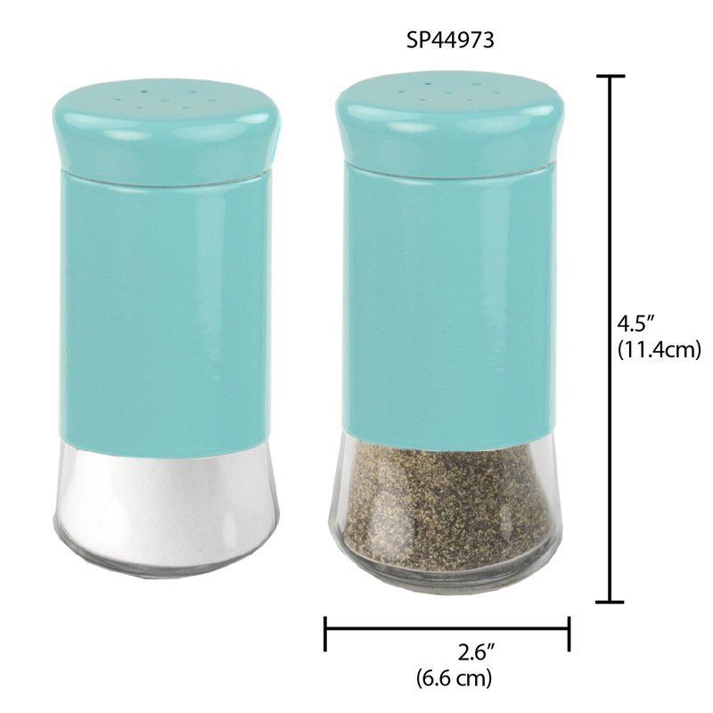 Ensemble de salière et poivrière Ar Run Home Basics Essence, Turquoise