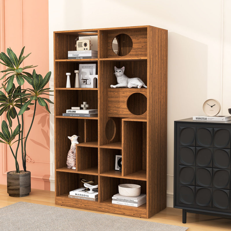 Bibliothèque pour chat Modern Modern, Brun