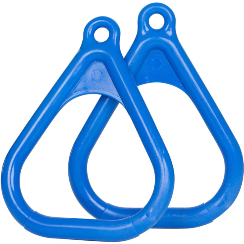 Plastic Trapeze Rings, Blue