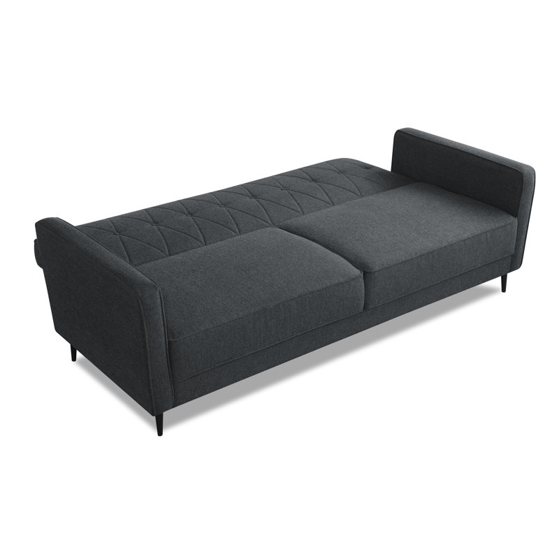 Locke 3 Seater Chenille Sleeper, Dark Grey