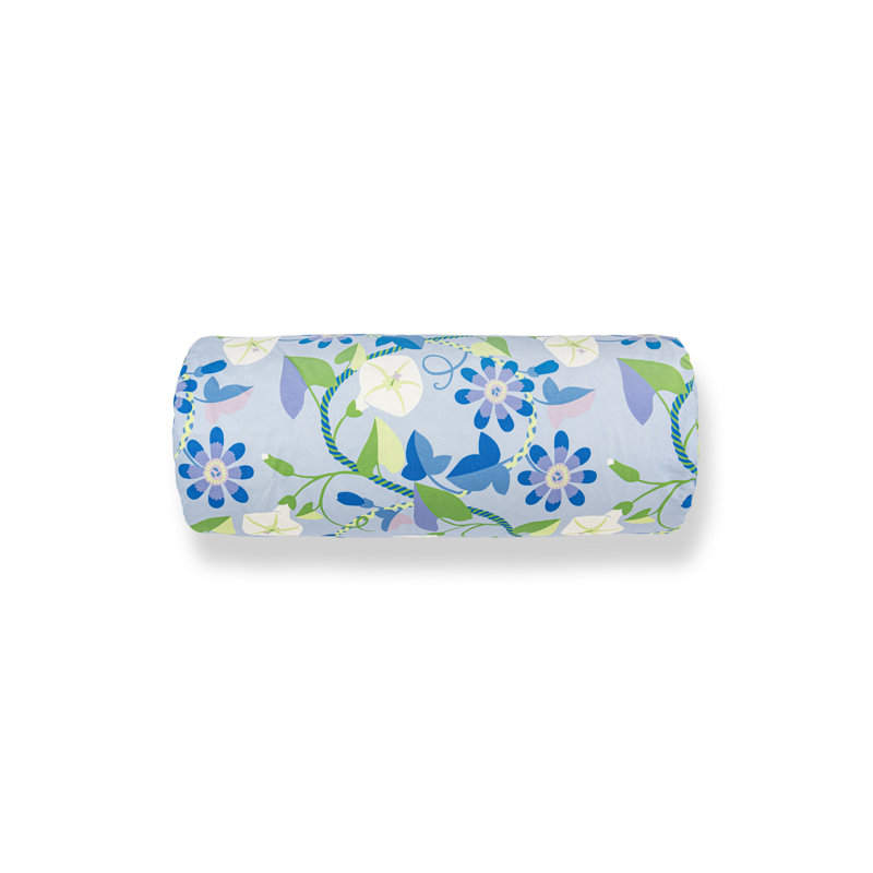 Coussin en coton réversible, Bleuet