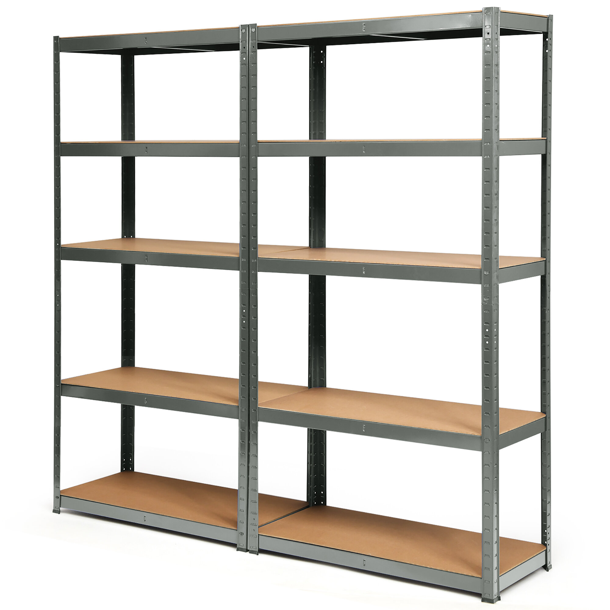 5-Tier Adjustable Steel Shelving Unit, Garage Storage Shelving Unit, Heavy Duty Shelving Unit WFX Utility Size: 72 H x 47.2 W x 23.6 D