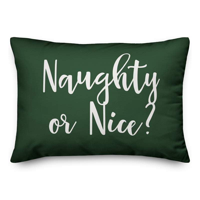  Coussin lombaire Naughty or Nice, Vert foncé