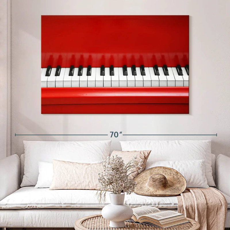 Abarca Red Piano, 34" H x 51" W