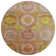 Machine Washable Indoor/Outdoor Xhevrie Orange Rug