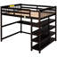 Lit mezzanine double pour chambre à coucher. Comprend sous le bureau et les tablettes. Chambre à coucher,. Sous le lit. Construire-1351939628-1351939638-1351939624