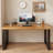 Walnut Rectangular Solid Wood Writing desk-1910082451