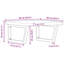 Breashia 60cm Solid Wood Bathroom Vanity Top-916782263