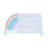 Teamson Kids Kids Rainbow 3-Tier Horizontal Staggered Display Bookcase