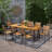 Appalachia Rectangular 8 - Person 79" Long Dining Set-1101807415