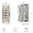 Luxury Crystal Led Wall Sconce Chrome Finish Dimmable 3 Color Temperatures Modern Vanity Light For Living Room