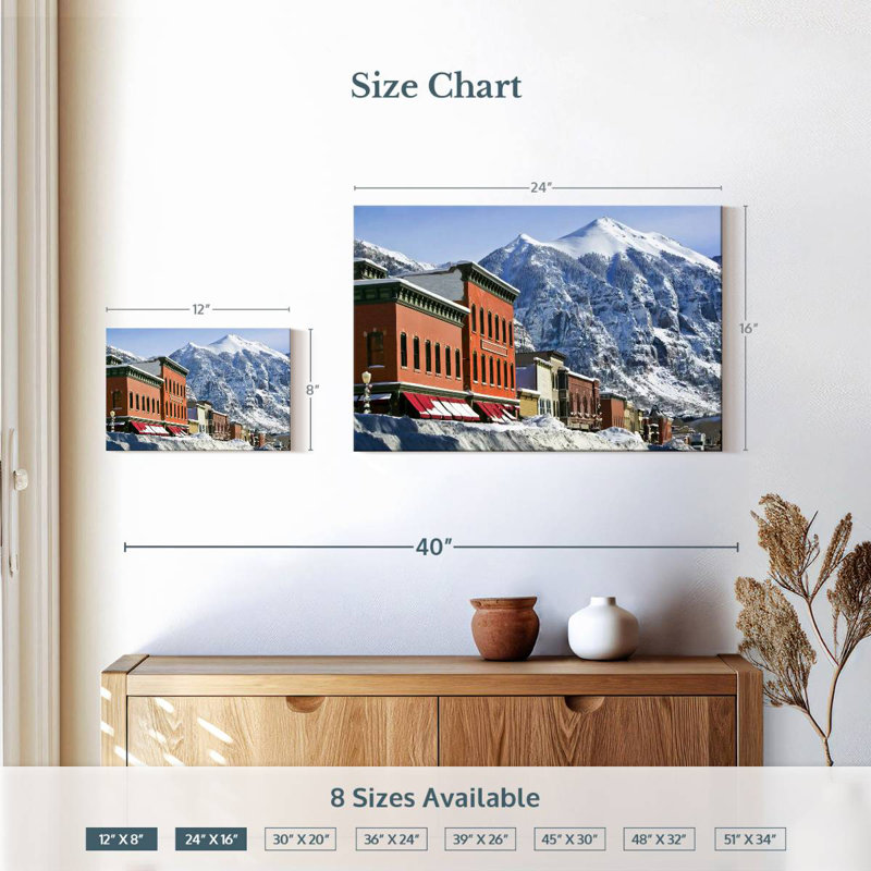 Village d'hiver Sebbie Telluride, H 16 po x l 24 po