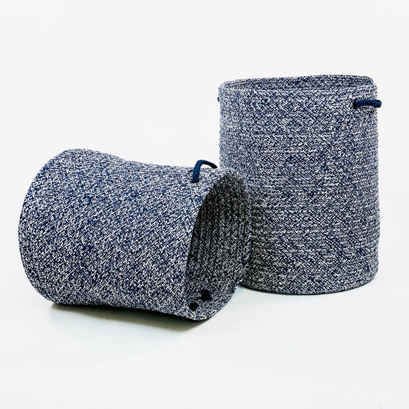 Panier à linge Galaxy Weave, Bleu, H 18 po x l 15 po x P 15 po