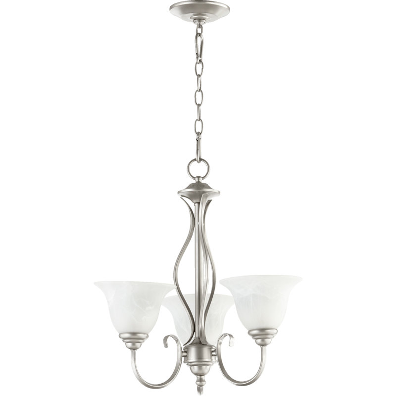 Bernardston 3 - Light Dimmable Chandelier, Classic Nickel