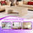 Travertine Stone Coffee Table With Engineered Composite Base 70 Lb Capacity