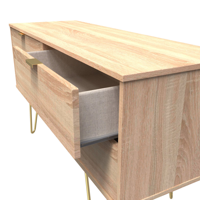 Beranda 115cm W 4 - Drawer Chest of Drawers, Bardolino Oak