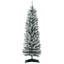 ? Décoration de Noël? Arbre de Noël artificiel enneigé 5 pi, arbre de Noël mince avec branches réalistes et base en plastique