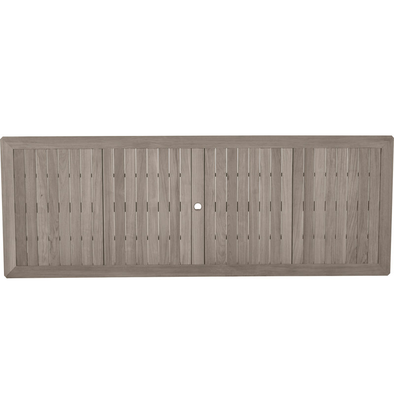 Woodlawn Teak Dining Table, 40" W x 110" L x 31" H, Oyster Teak