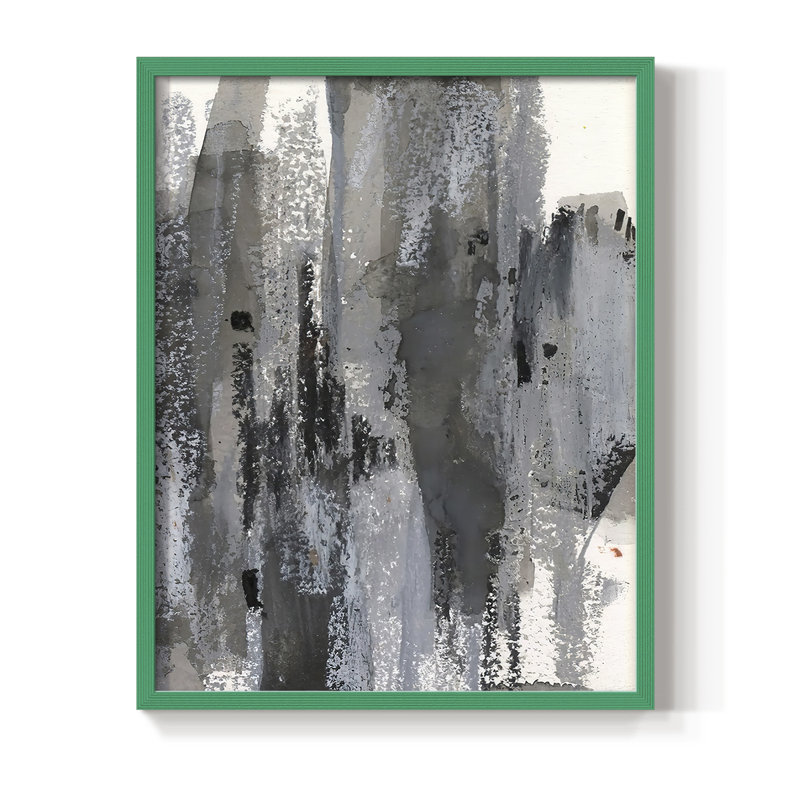 «Loft Pastel III», reproduction encadrée - bois massif, Blanc, H 20 po x l 16 po