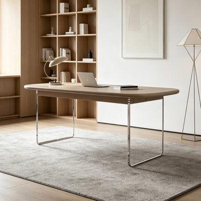 Modern Art Design Durable Oak Acrylic Desk