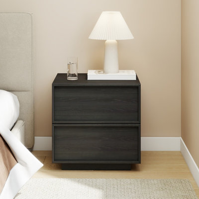 18.9"W Wooden Nightstand with 2 Drawers
