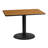 Carrus Rectangular Laminate Dining Table Top with Round Base-1464009495-1464009580