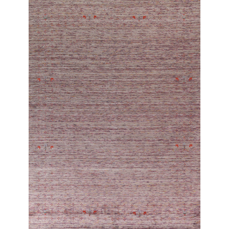 Tapis indien rayé Gabbeh 8 x 10