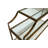 Oracio 48" Wide Glass Console Table, Gold