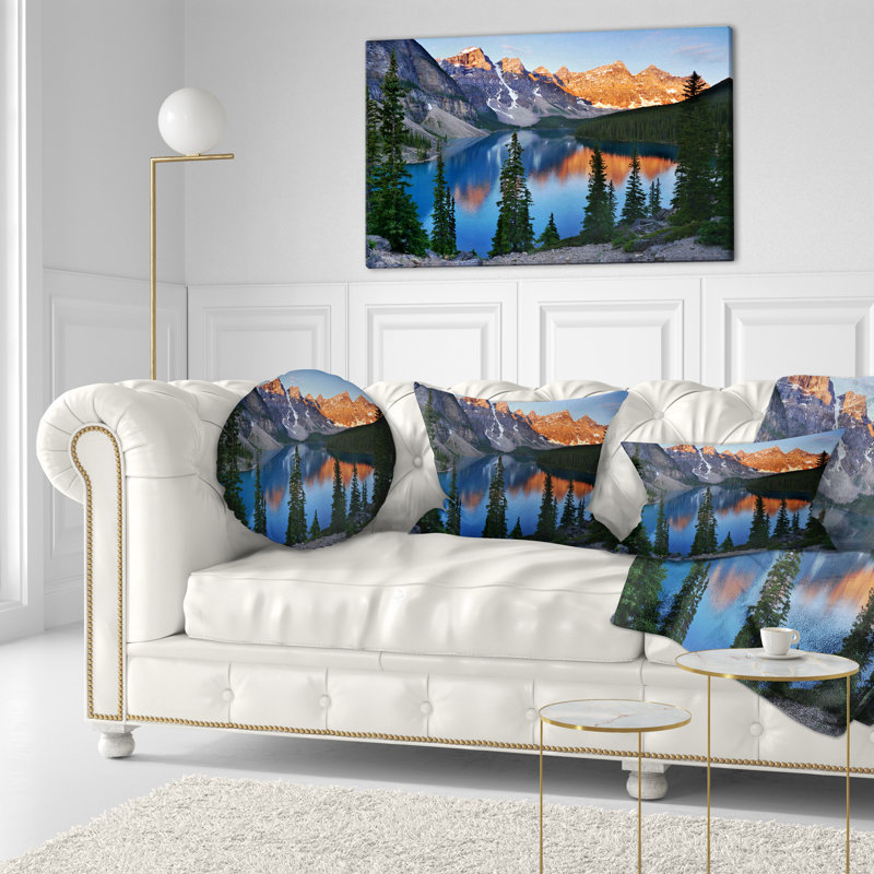 «Beautiful Moraine Lake Canada», reproduction de photo sur toile tendue, H 20 po x l 40 po x P 1po