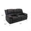 Causeuse inclinable noire