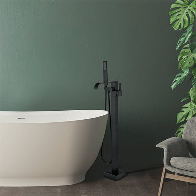 Robinet de baignoire sur pattes à poignée simple