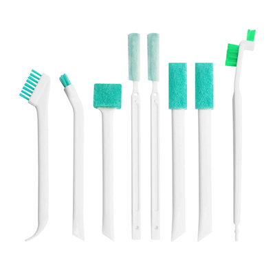 Bouteille d'eau 8 pièces Brosse à gobelets pour décontaminations, gicleurs à fente, brosse de nettoyage, brosse à sucette portative multifonctionnelle