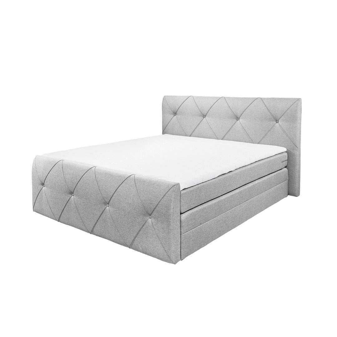 Boxspringbett Woodleigh mit Topper und Bettkasten