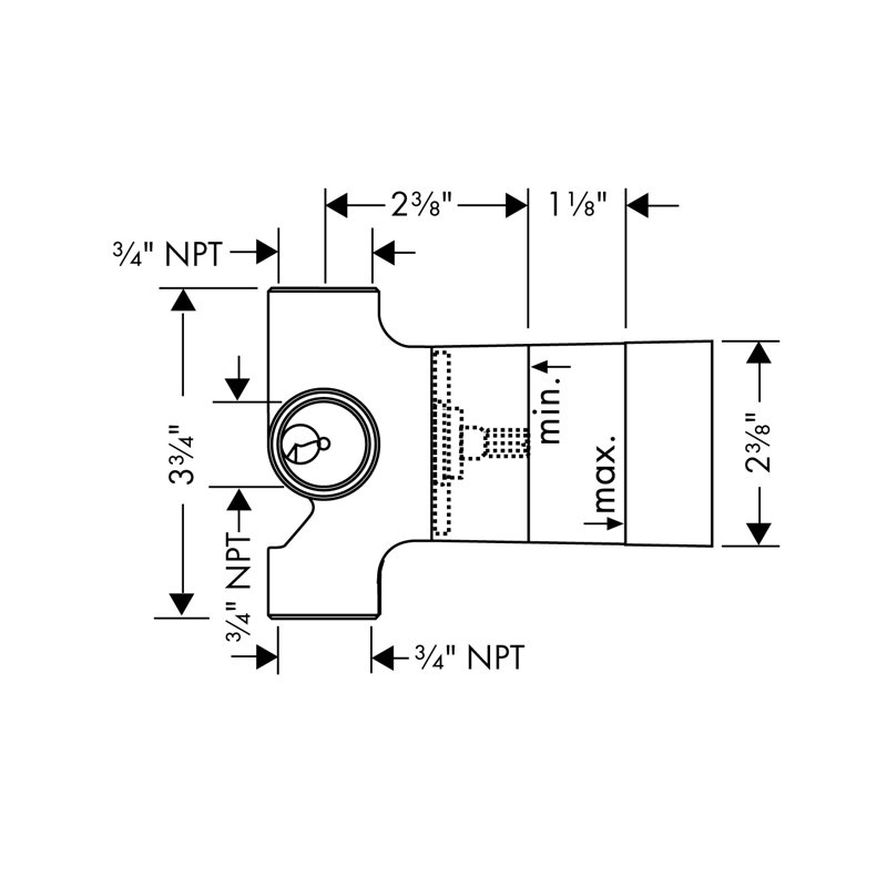 3-Way Quattro Rough Diverter Valve