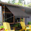Dakota Fields 200cm W x 150cm D Polyester Cover Retractable Patio Awning-347153777