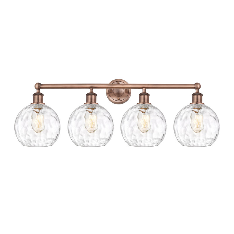 Éclairage de salle de bain à intensité variable 4 lumières Ambrosane, Cuivre antique