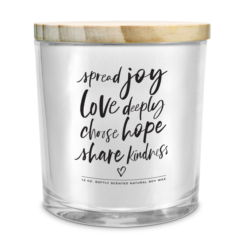 Soy Candle Spread Joy Love Deeply